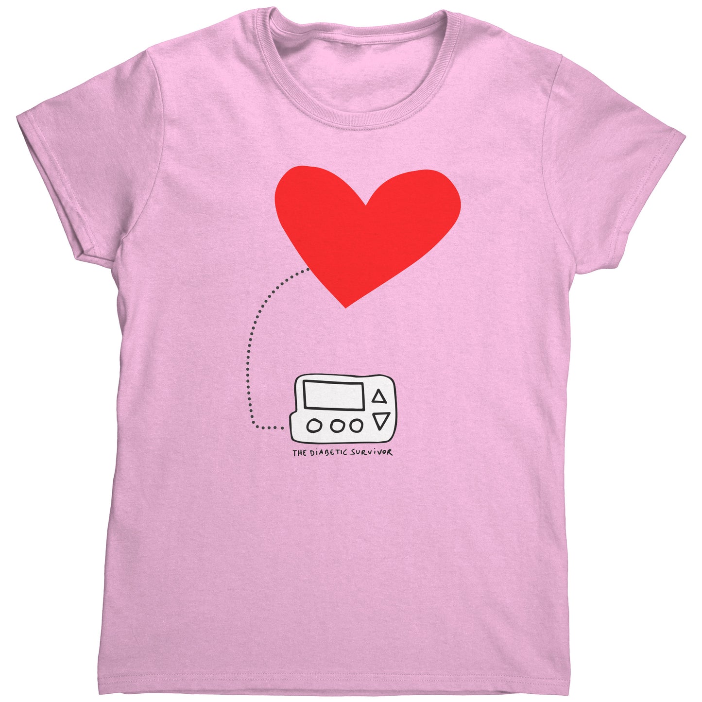 Women's T-Shirt - Insulin Pump Heart