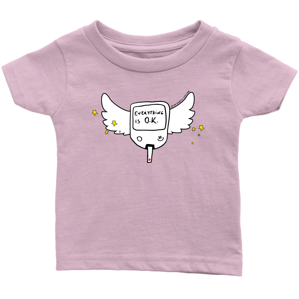Diabetes Everything is O.K. Wings Infant T-Shirt