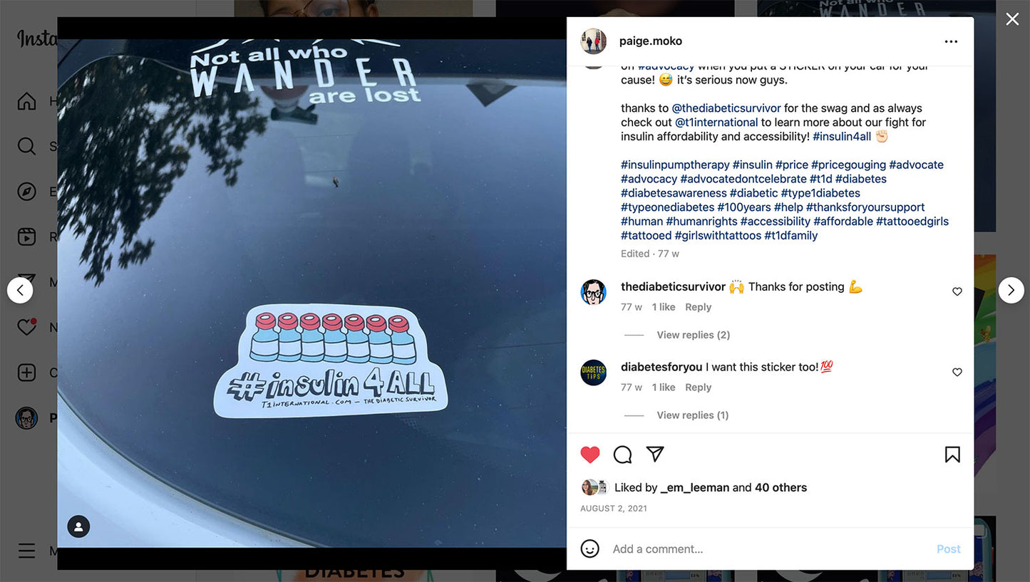 #insulin4all Sticker