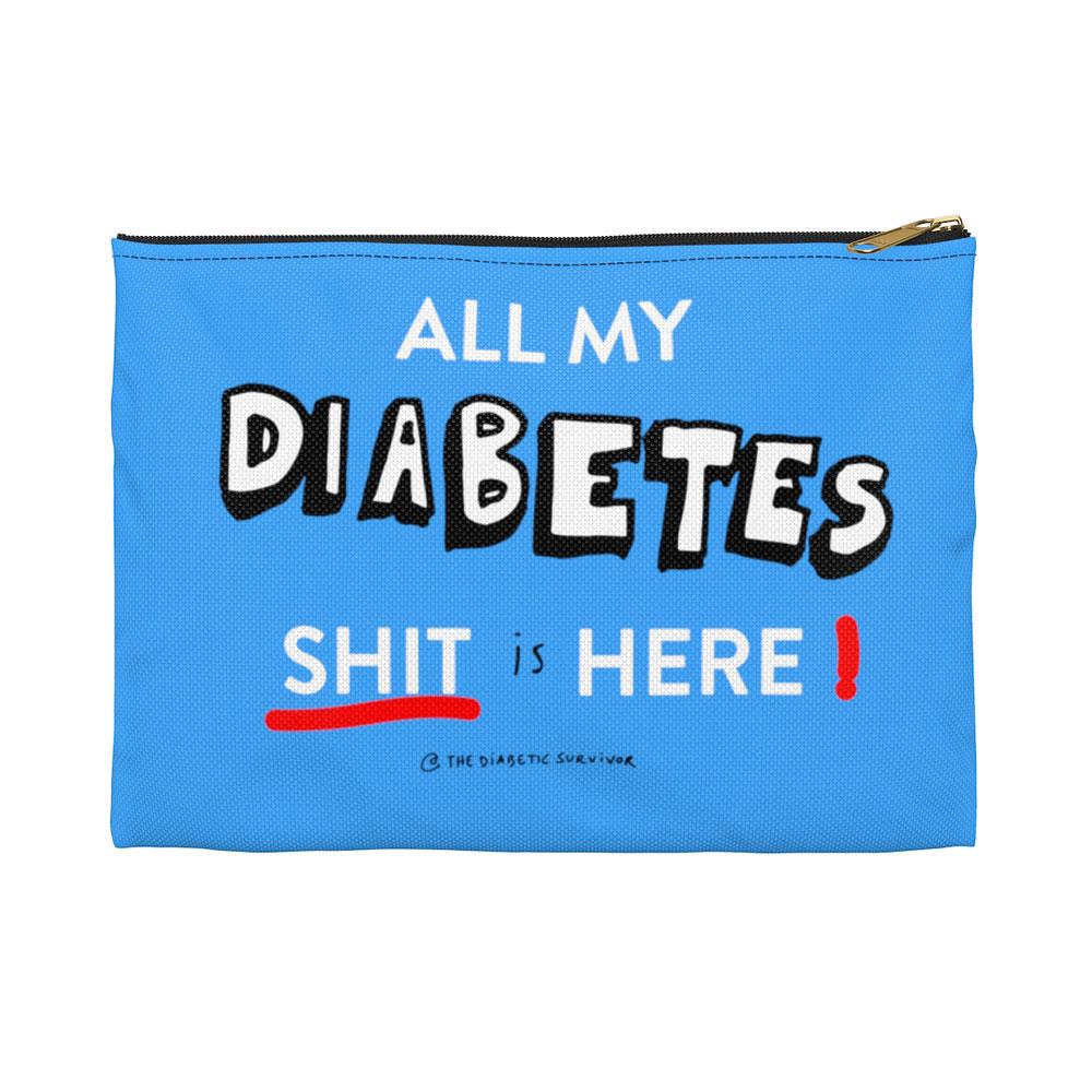 All my diabetes shit bag