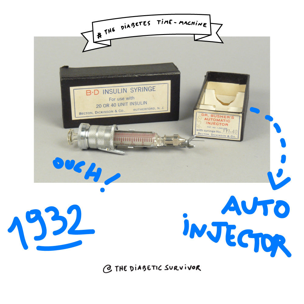 Insulin syringe Dr Busher automatic injector The Diabetes Timemac