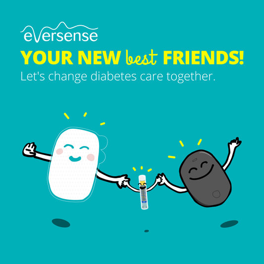 Artwork for Eversense CGM on #friendshipday
