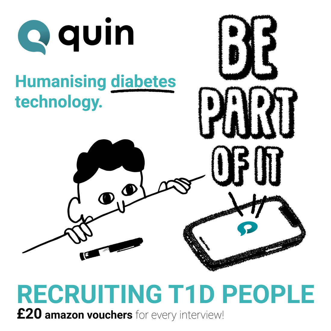 Artwork for Quin diabetes mobile app