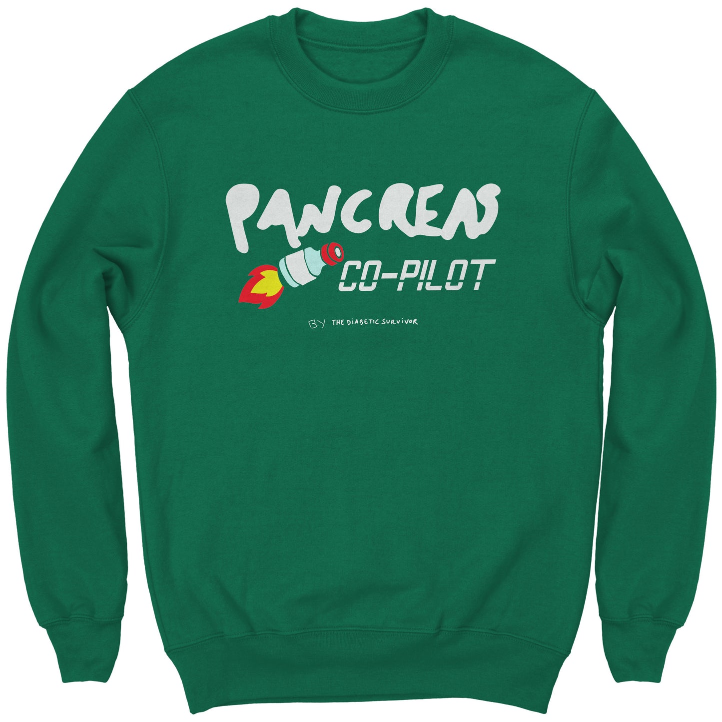 Pancreas CO-PILOT awareness diabetes Sweatshirts