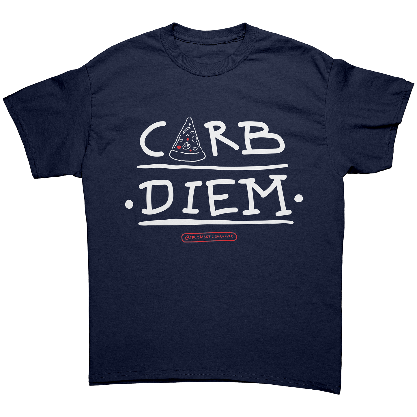 Unisex_T-shirt_-_Carb_Diem__Navy_Front_Mockup.png
