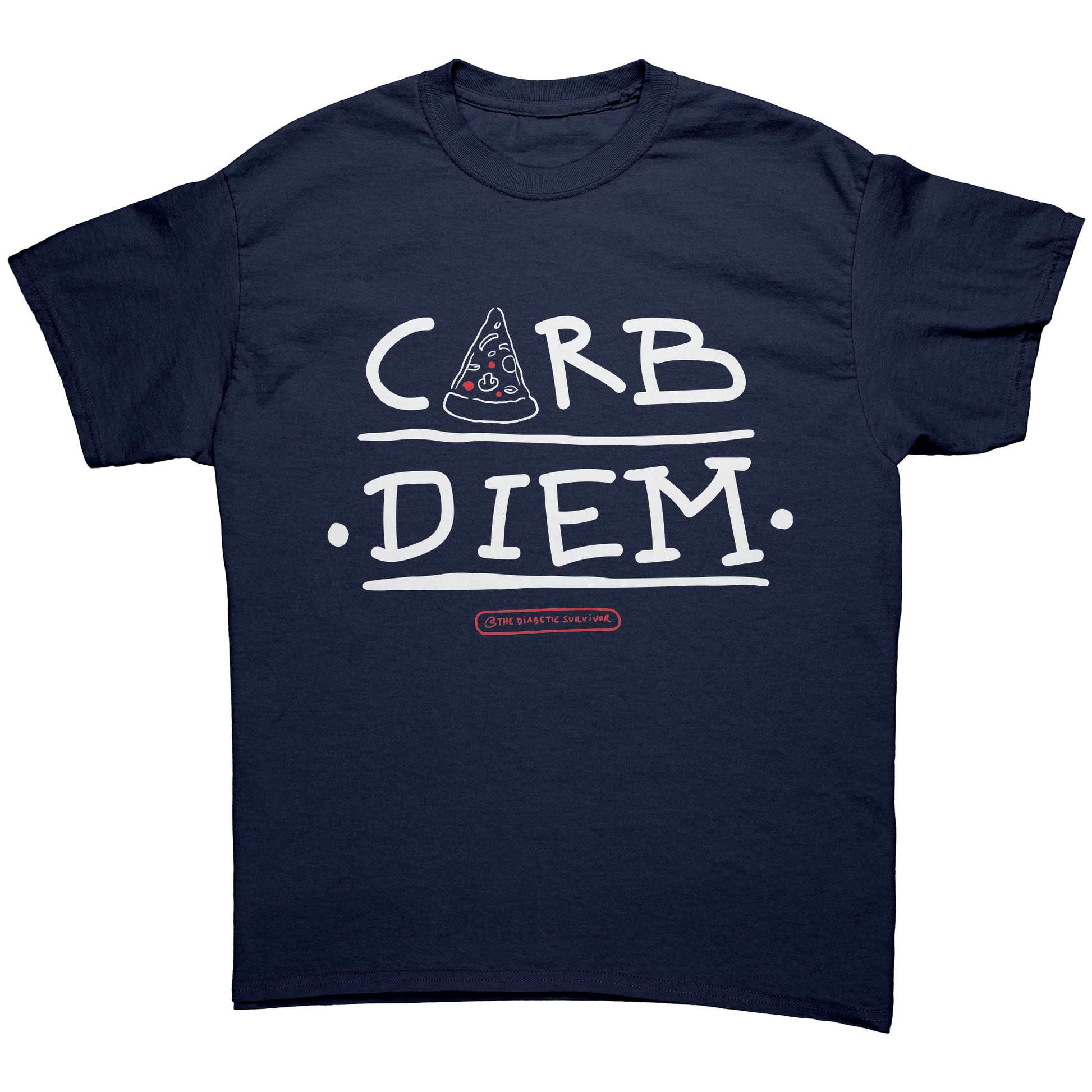 Unisex_T-shirt_-_Carb_Diem__Navy_Front_Mockup.png