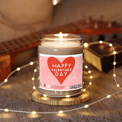 Happy valentine's day Diabetic valentine comfort spice candle