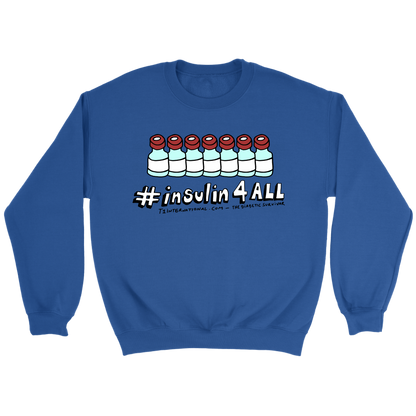blue sweater insulin4all campaign