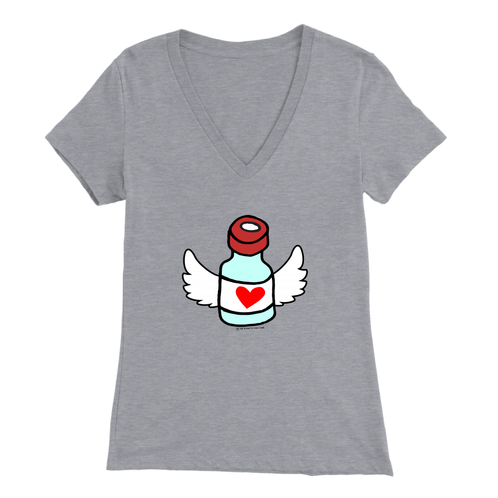 Women's V-Neck T-Shirt - Flying Vial
