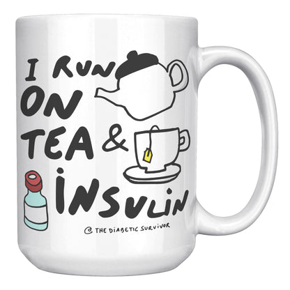 Running on tea and insulin diabetic mug