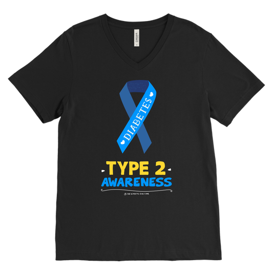 Diabetes Awareness Type 2 Blue Ribbon