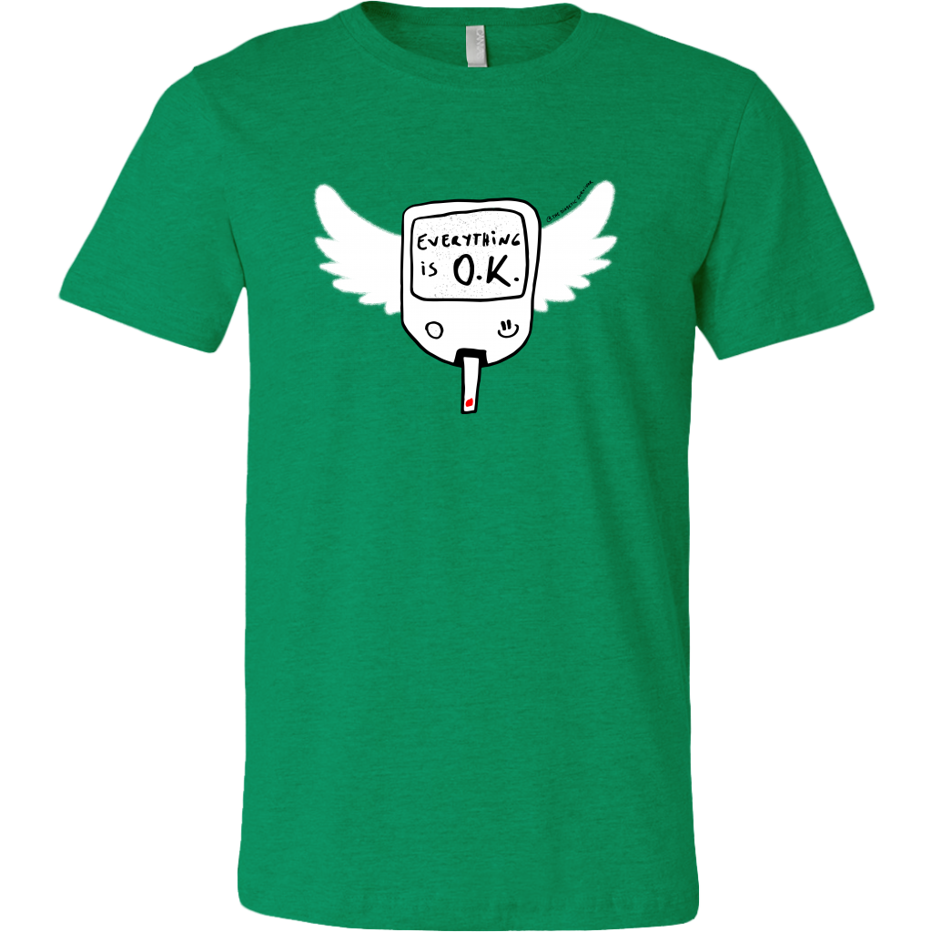 Everything is O.K. Wings Diabetes t-shirt