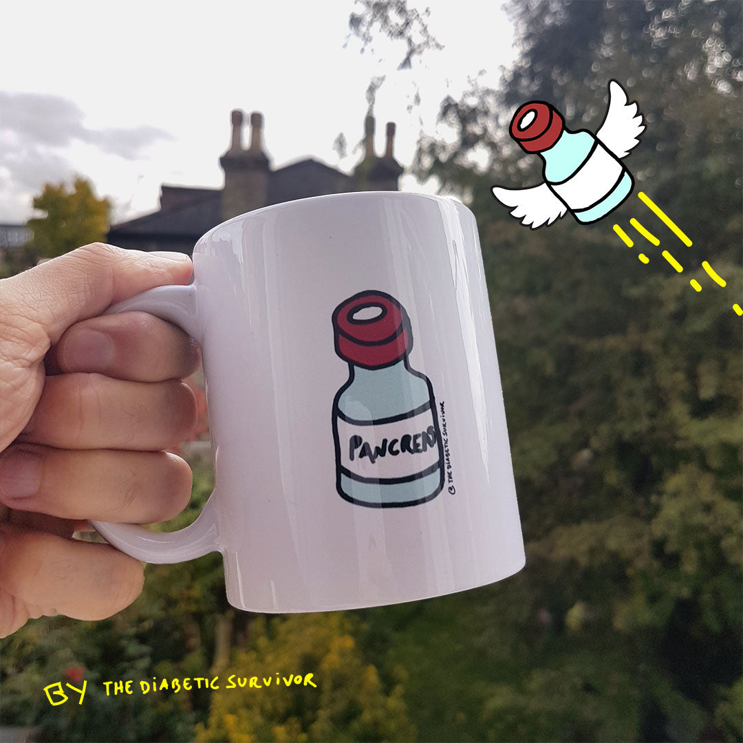 Pancreas - 11oz Mug Diabetes Awareness - The Diabetic Survivor