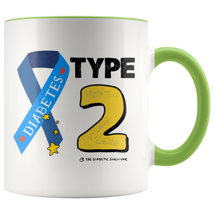 Diabetes Type 2 ceramic mug