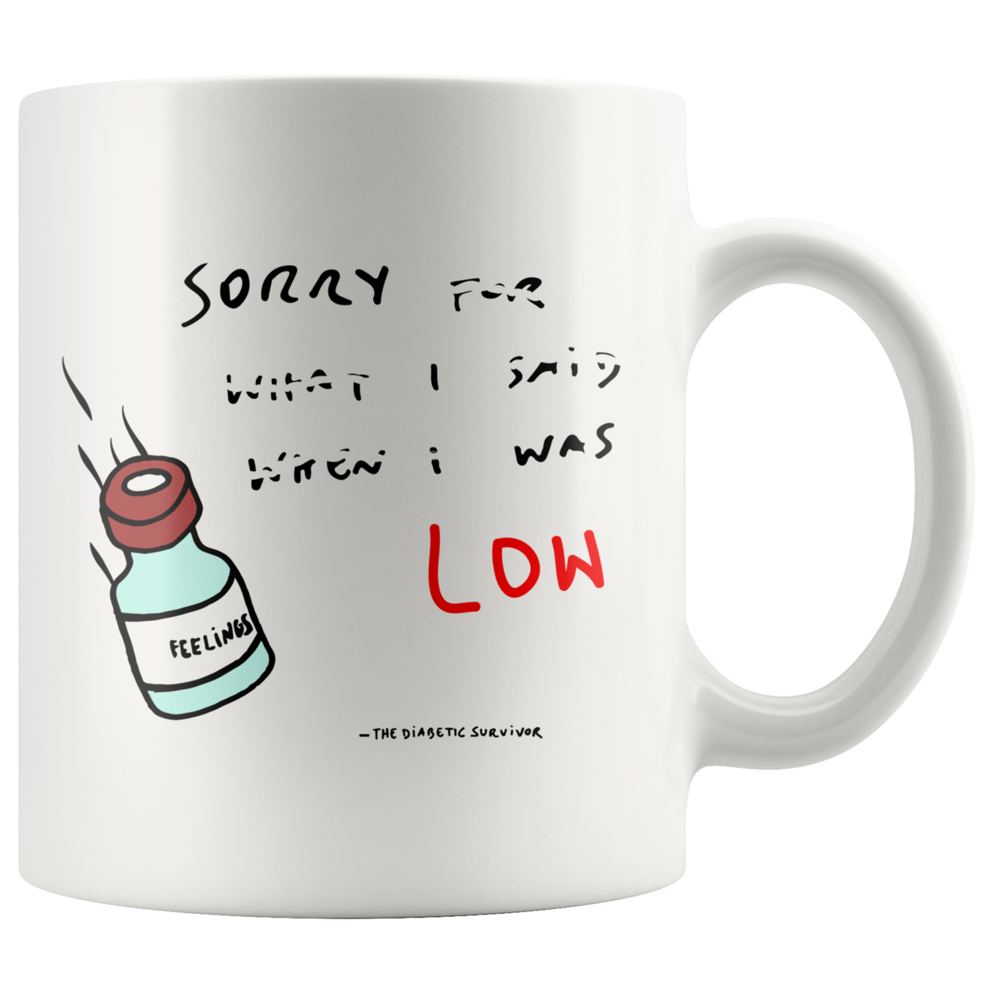 Sorry I was LOW - The Diabetic Survivor Mug