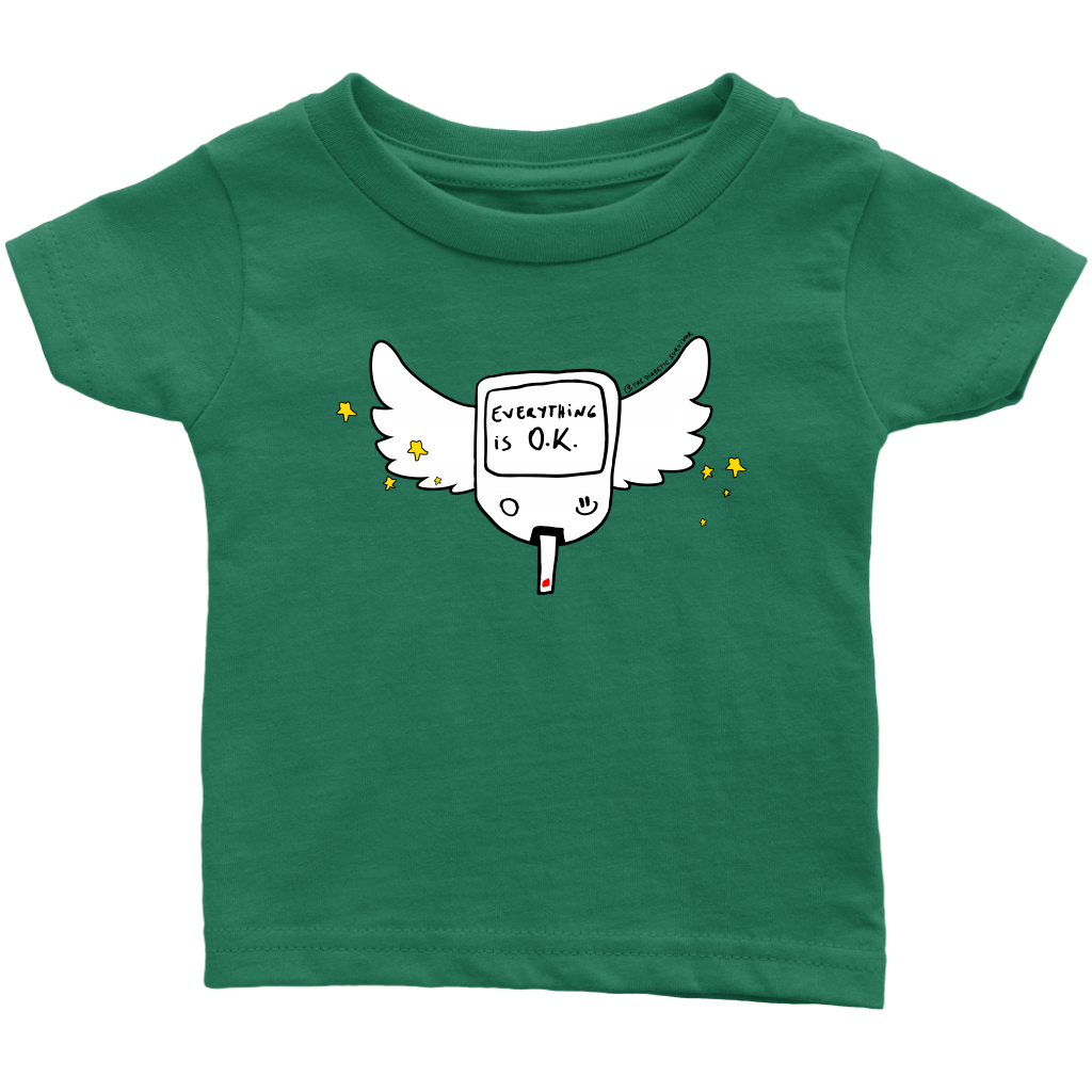 Diabetes Everything is O.K. Wings Infant T-Shirt