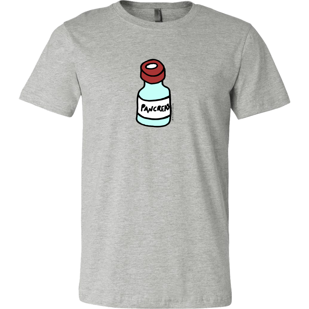 Men's Tee Shirt - Diabetes Pancreas as Vial