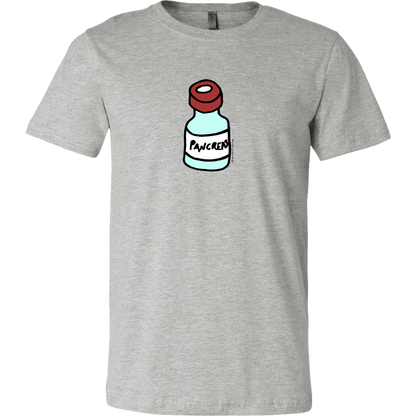 Men's Tee Shirt - Diabetes Pancreas as Vial